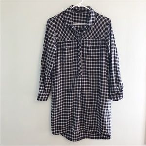 ❄️Madewell Latitude Plaid Shirtdress Tunic XS